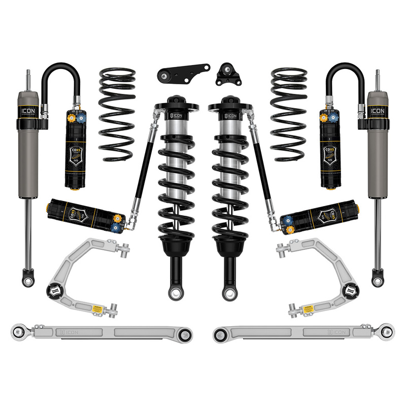 ICON 2024-2025 Toyota Tacoma 1.25-3" Lift, Stage 9 Suspension System, Billet, Overland Rear Springs
